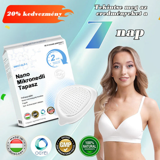 【Lmipki® hivatalos áruház】🎉Lmipki® Smgt-Glp-1 Nano Mikronedli Tapasz(Nulla fájdalom, 24/7 felszabadítás | Fogyjon 10 kg Gyorsan | 90% cukorcsökkenés | )🔥