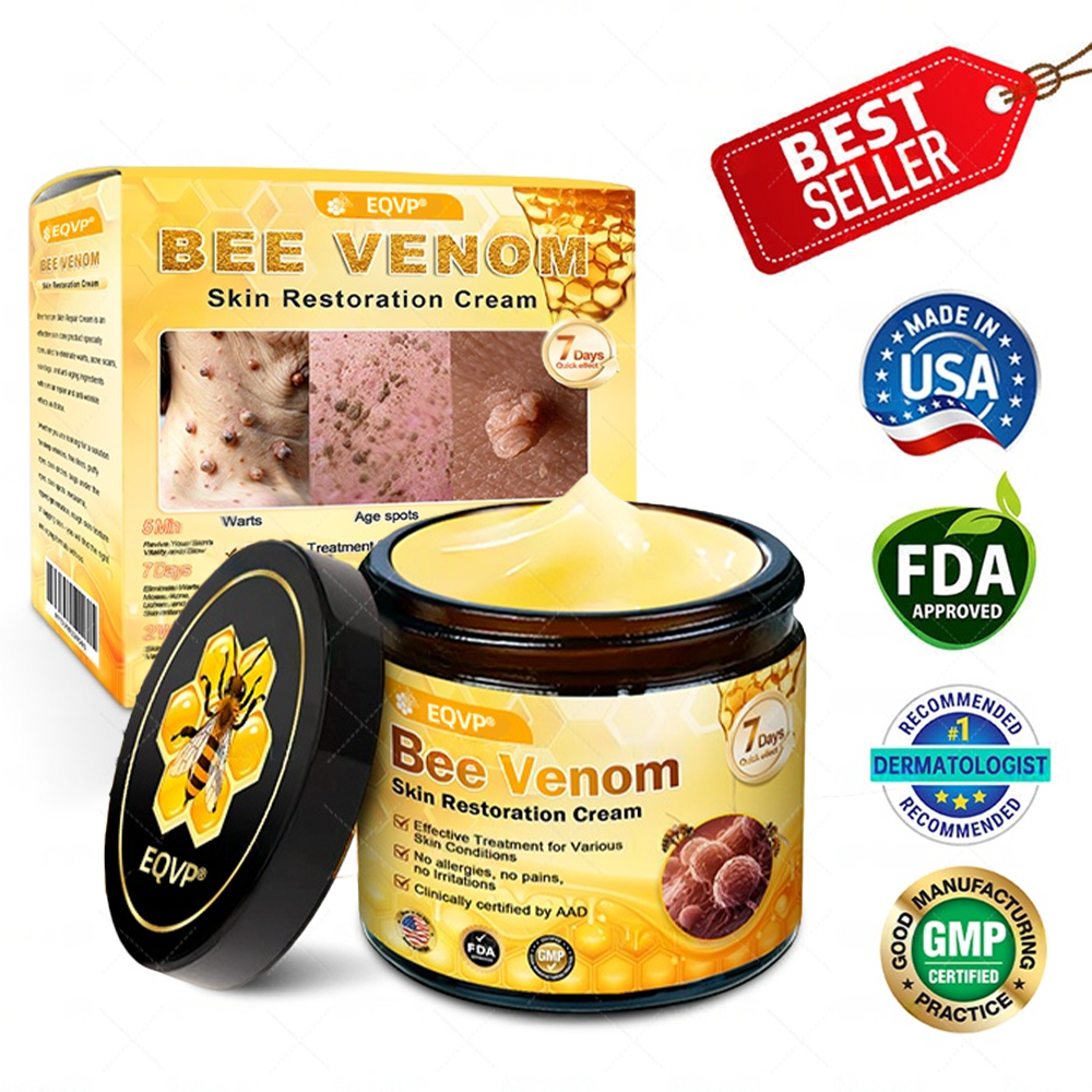 Made and Shipped from USA ✨ EQVP® Bee Venom Skin Restoration Cream ⏰ LAST DAY 80% OFF | 1.76 oz