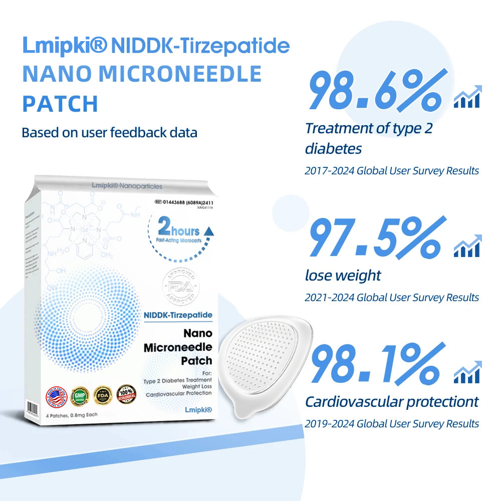 【Lmipki® Official Brand Store🇺🇸】 NIDDK-Tirzepatide Nano Microneedle Patch (Zero Pain, 24/7 Release | Lose 20lbs FAST | 90% Sugar Drop )