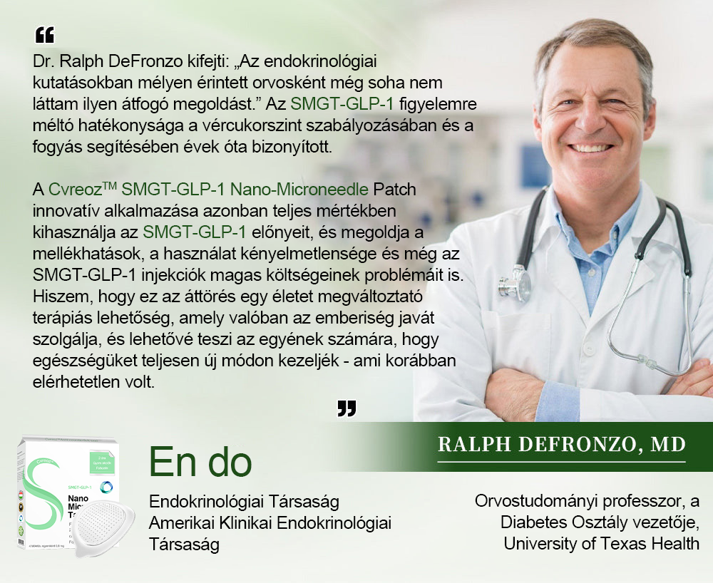 Cvreoz™ Smgt-Glp-1 Nano Microneedle Tapaszok (Fájdalommentes, hosszan tartó, a cukorbetegség, az elhízás és a szív- és érrendszeri betegségek kezelésére)👨⚕️