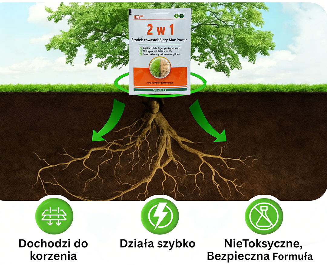 IEY® 2 w 1 Max Power Herbicide (70% RABATU KOŃCZY SIĘ ZA 10 MINUT)