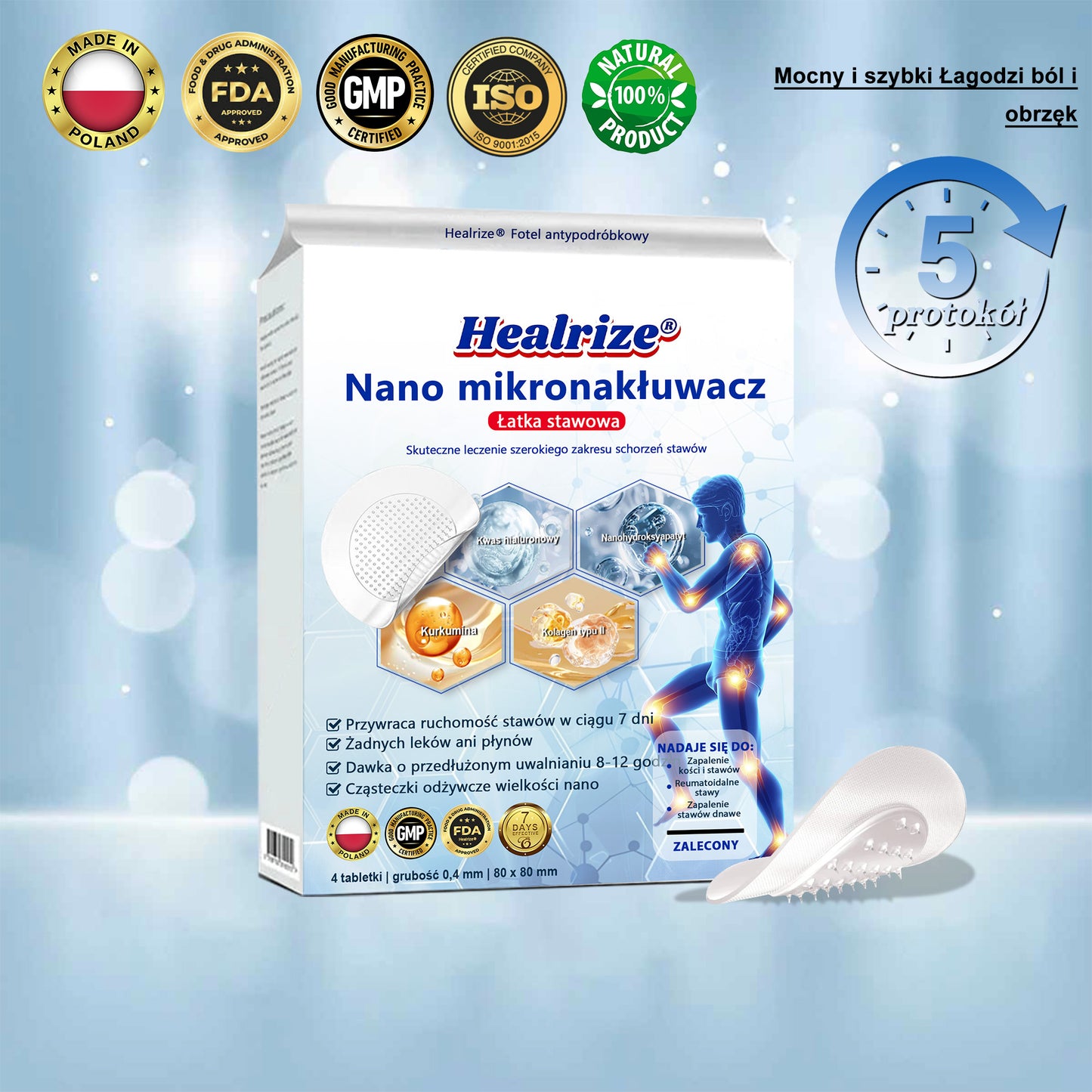 Oficjalny sklep：👨‍⚕️𝐇𝐞𝐚𝐥𝐫𝐢𝐳𝐞® Nano-wprowadzająca terapia stawów (bezbolesna, długotrwała, stosowana w przypadku zapalenia stawów, żylaków i różnych schorzeń ortopedycznych)