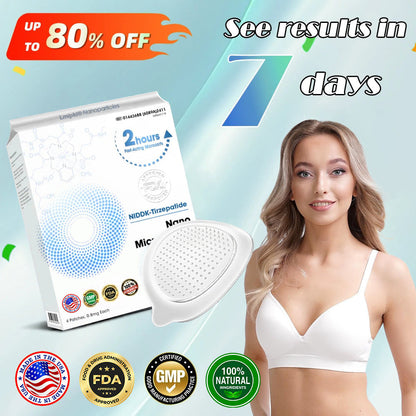 【Lmipki® Official Brand Store🇺🇸】 NIDDK-Tirzepatide Nano Microneedle Patch （Zero Pain, 24/7 Release | Lose 20lbs FAST | 90% Sugar Drop ）