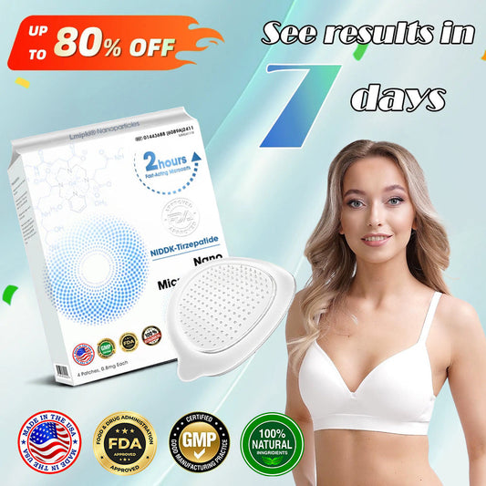 【Lmipki® Official Brand Store🇺🇸】 NIDDK-Tirzepatide Nano Microneedle Patch （Zero Pain, 24/7 Release | Lose 20lbs FAST | 90% Sugar Drop ）