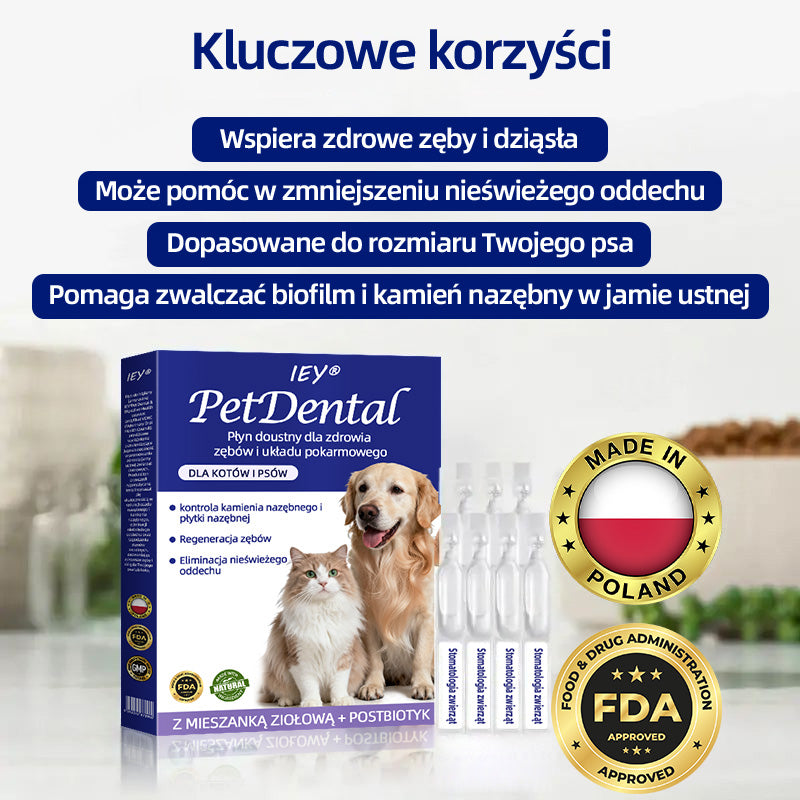 [Oficjalny sklep] IEY® Płyn do pielęgnacji jamy ustnej zwierząt domowych, poprawiający zdrowie zębów i układu pokarmowego: odświeża oddech, usuwa kamień nazębny, wspomaga regenerację dziąseł i stabilizuje zęby (dla kotów i psów). Zaoszczędź dziś 70%!