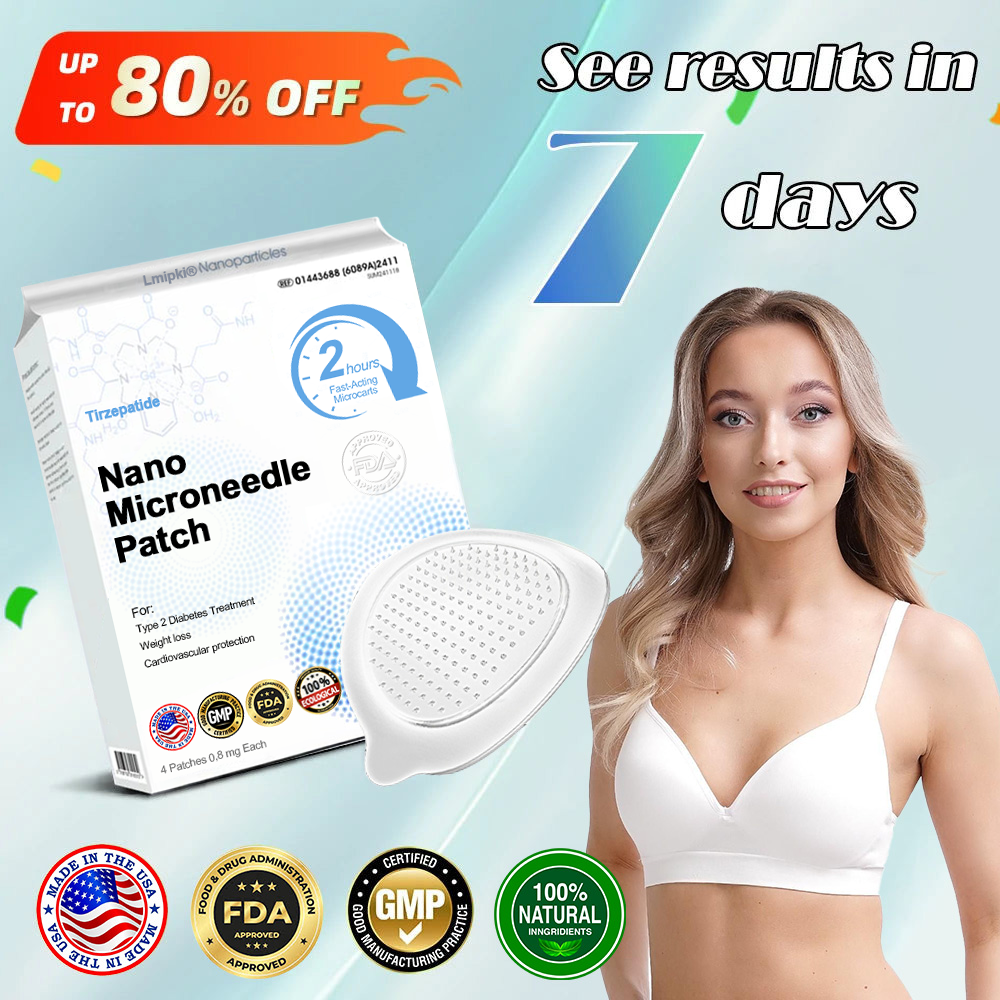【Last Day Promotion 60% OFF🥇】Lmipki® NIDDK-Tirzepatide Nano Microneedle Patch 🇺🇸🧀（Zero Pain, 24/7 Release | Lose 20lbs FAST | 90% Sugar Drop | ）