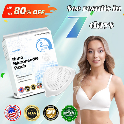 【Last Day Promotion 60% OFF🥇】Lmipki® NIDDK-Tirzepatide Nano Microneedle Patch 🇺🇸🧀（Zero Pain, 24/7 Release | Lose 20lbs FAST | 90% Sugar Drop | ）
