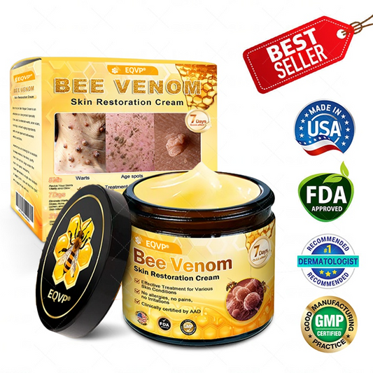 Made and Shipped from USA ✨ EQVP® Bee Venom Skin Restoration Cream ⏰ LAST DAY 80% OFF | 1.76 oz