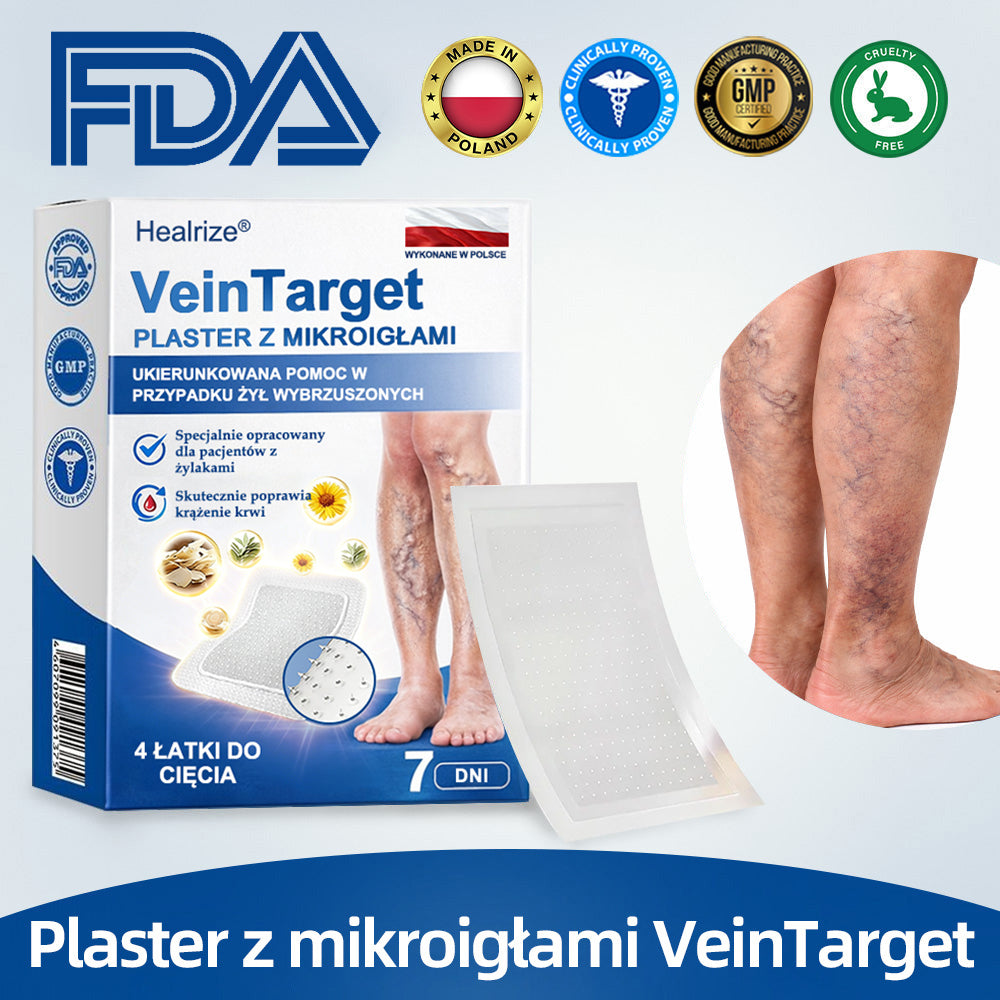 🇵🇱🌱✅ Healrize® VeinTarget Plaster z mikroigłami ⚡ Natychmiastowa ulga, długotrwałe efekty