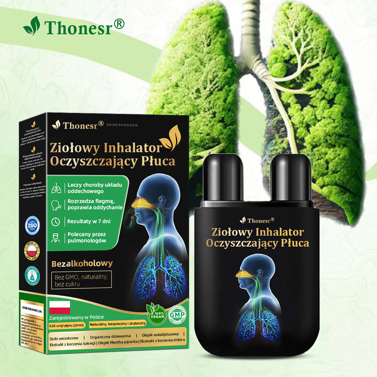 Oficjalny sklep💝✅:Thonesr® Ziołowy Inhalator Oczyszczający Płuca  🫁Zatwierdzony przez URPL(💝 kaszel, świszczący oddech, duszność, plwocina, zatkany nos, zapalenie oskrzeli, zapalenie oskrzeli, objawy alergii, dyskomfort w płucach💝)👩‍⚕️