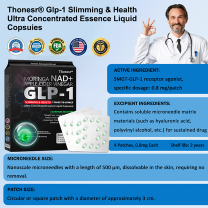 [Official Authorized Store] 💐𝐓𝐡𝐨𝐧𝐞𝐬𝐫®  GLP-1 Slimming & Health Ultra Concentrated Essence Liquid Pearls - NAD+ Moringa & ACV (✅speedy, long-lasting, addressing diabetes, obesity, and cardiovascular diseases) - ⚡Developed by the Obesity Society