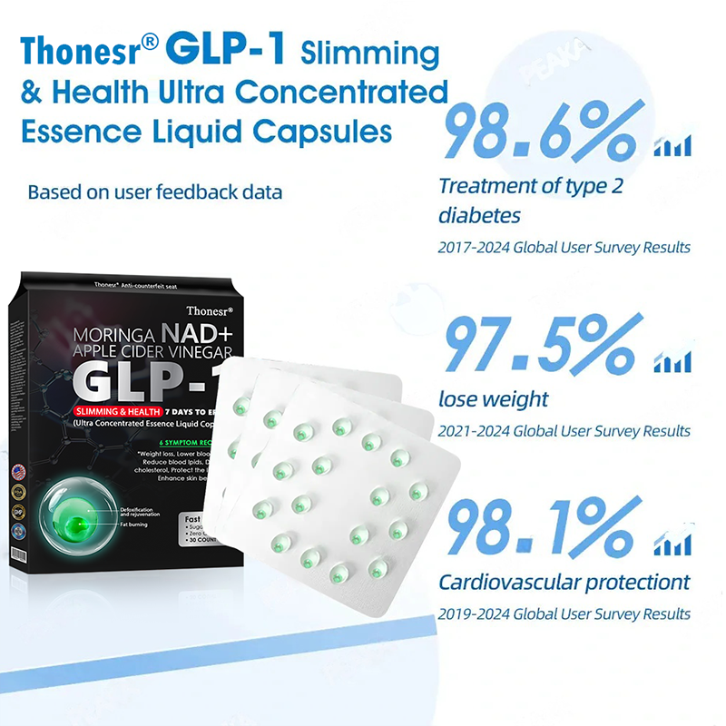 [Official Authorized Store] 💐𝐓𝐡𝐨𝐧𝐞𝐬𝐫®  GLP-1 Slimming & Health Ultra Concentrated Essence Liquid Pearls - NAD+ Moringa & ACV (✅speedy, long-lasting, addressing diabetes, obesity, and cardiovascular diseases) - ⚡Developed by the Obesity Society