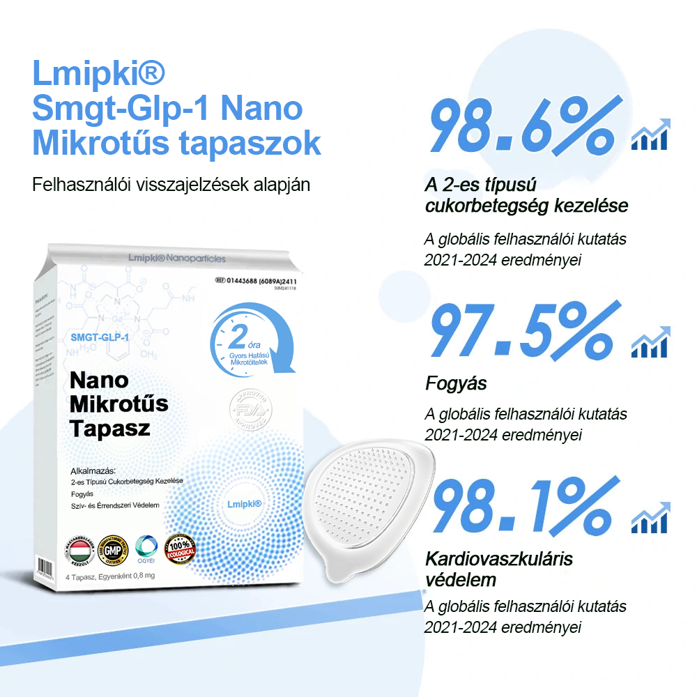 [𝐋𝐦𝐢𝐩𝐤𝐢® Hivatalos áruház】👍Nano mikrotűs tapasz 𝐒𝐌𝐆𝐓-𝐆𝐋𝐏-𝟏-gyel és Mareixy-val | 3000-es karcsúsító, bőrfeszesítő