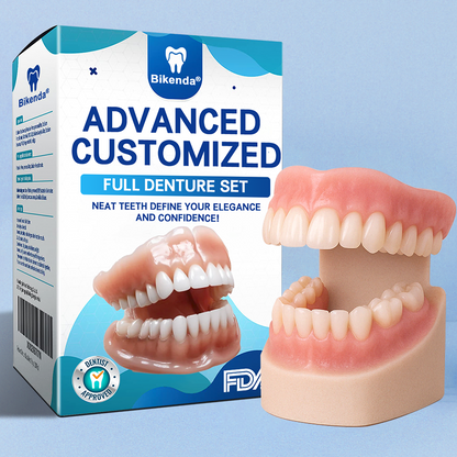 【Last Day Promotion 60% OFF🏆】 Bikenda® 𝐏𝐫𝐞𝐦𝐢𝐮𝐦 𝐃𝐞𝐧𝐭𝐮𝐫𝐞 - (✨Suitable for all mouth shapes, custom-made dentures for a perfect fit✨）