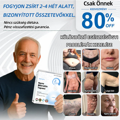 [𝐋𝐦𝐢𝐩𝐤𝐢® Hivatalos áruház】👍Nano mikrotűs tapasz 𝐒𝐌𝐆𝐓-𝐆𝐋𝐏-𝟏-gyel és Mareixy-val | 3000-es karcsúsító, bőrfeszesítő