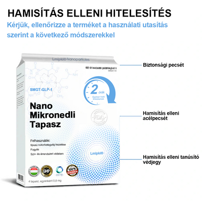 【Lmipki® hivatalos áruház】🎉Lmipki® Smgt-Glp-1 Nano Mikronedli Tapasz（Nulla fájdalom, 24/7 felszabadítás | Fogyjon 10 kg Gyorsan | 90% cukorcsökkenés | ）🚗