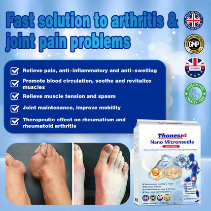 Official Store 🏃‍♀️ Recommended by AOA 💪Thonesr® Nano-microneedle joint patch (Painless, long-lasting, suitable for arthritis, varicose veins and various orthopedic diseases)【Last 30 min Flash Sale】