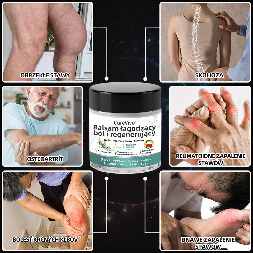 [Oferta specjalna noworoczna] CureVivo® Balsam przeciwbólowy i regenerujący🤶Na bóle mięśni, stawów i nerwów