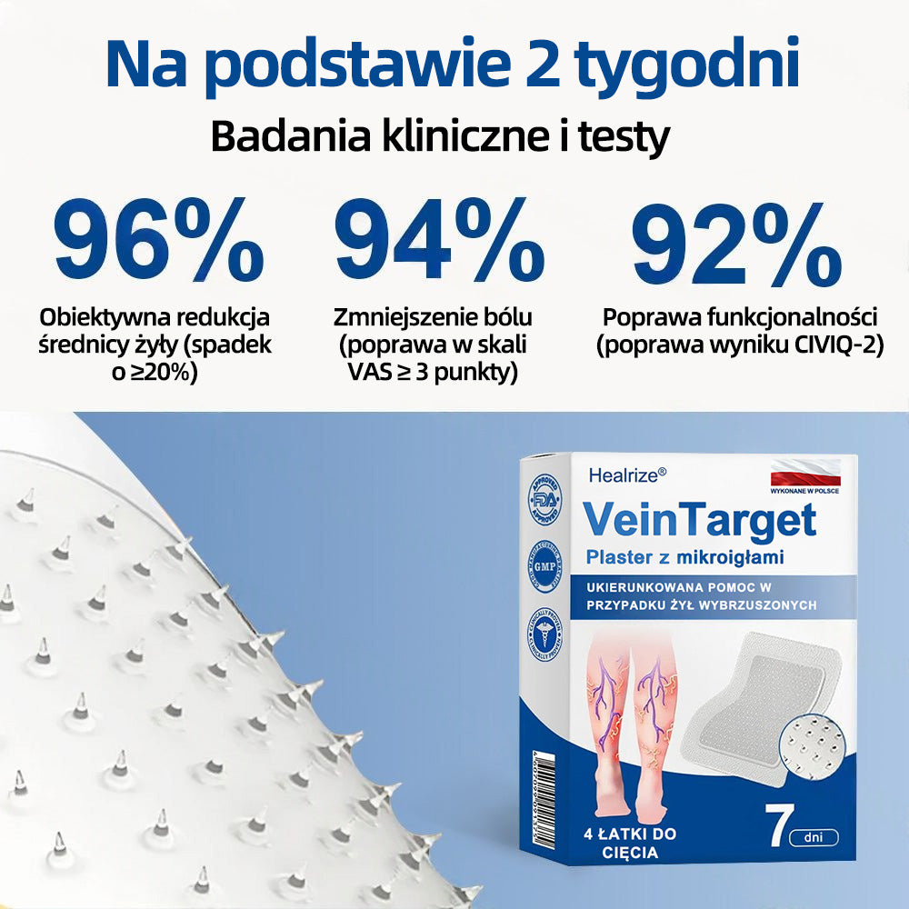 🇵🇱🥇✅ Healrize® VeinTarget Plaster z mikroigłami ⚡ Natychmiastowa ulga, długotrwałe efekty