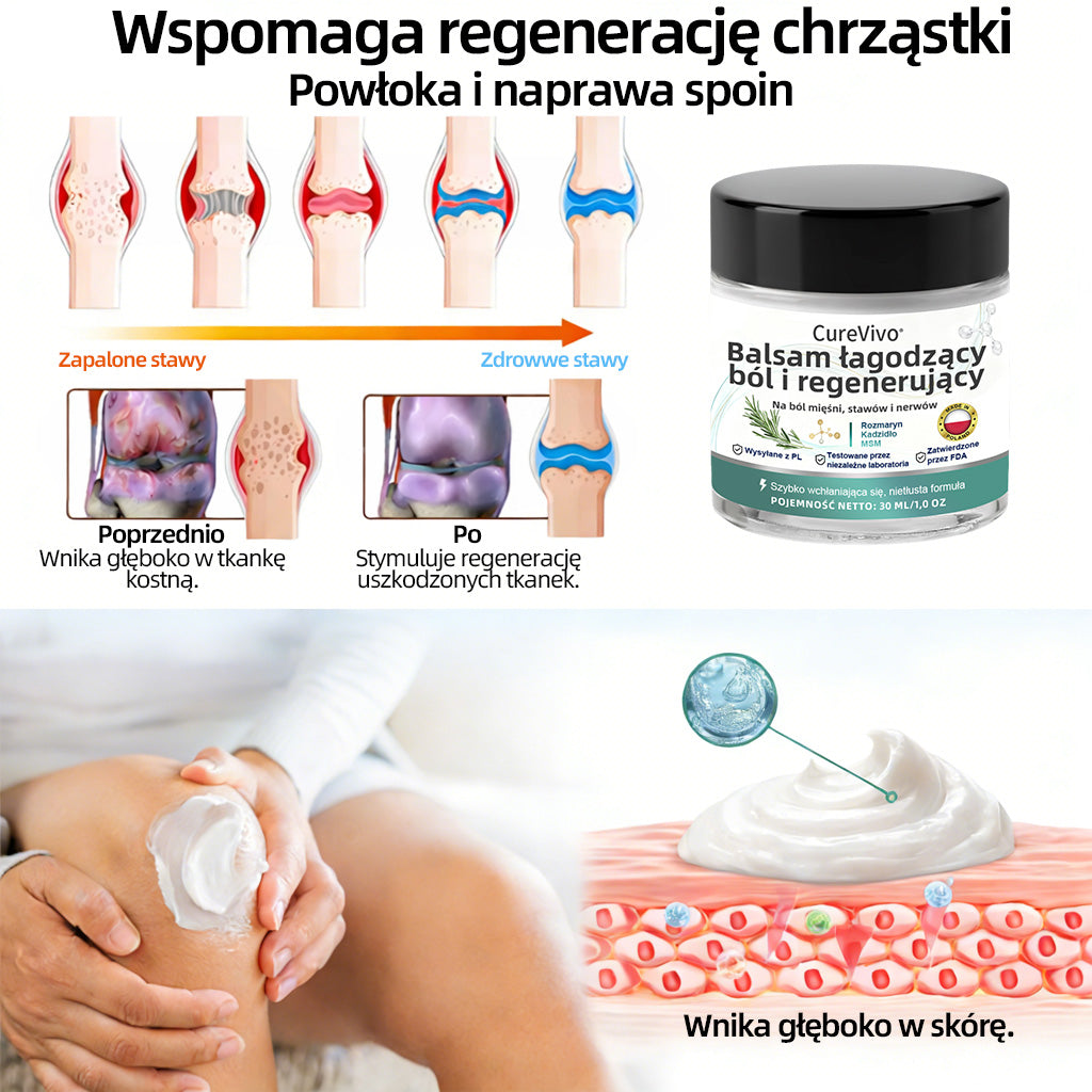 [Oferta specjalna noworoczna] CureVivo® Balsam przeciwbólowy i regenerujący🤶Na bóle mięśni, stawów i nerwów